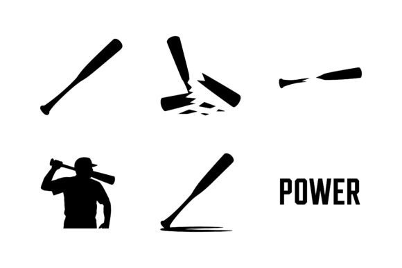 Download Baseball Power Hitter Graphic EPS - Premium Resources